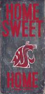 Washington State Cougars 6" x 12" Home Sweet Home Sign