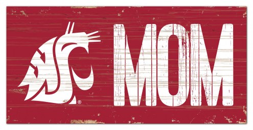 Washington State Cougars 6&quot; x 12&quot; Mom Sign