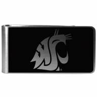 Washington State Cougars Black and Steel Money Clip