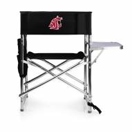 Washington State Cougars Black Sports Folding Chair