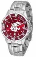 Washington State Cougars Competitor Steel AnoChrome Color Bezel Men's Watch