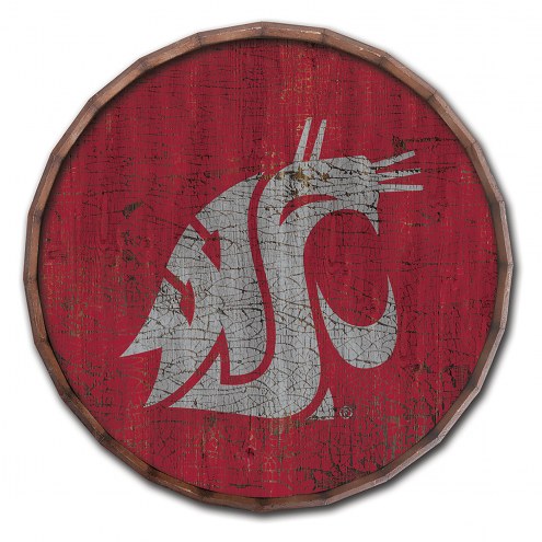 Washington State Cougars Cracked Color 24&quot; Barrel Top
