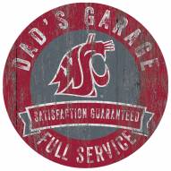 Washington State Cougars Dad's Garage Sign