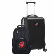 Washington State Cougars Deluxe 2-Piece Backpack & Carry-On Set