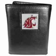 Washington State Cougars Deluxe Leather Tri-fold Wallet in Gift Box