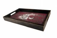 Washington State Cougars Distressed Team Color Tray