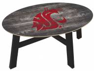 Washington State Cougars Distressed Wood Coffee Table