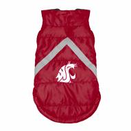 Washington State Cougars Dog Puffer Vest