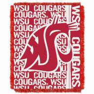 Washington State Cougars Double Play Woven Throw Blanket