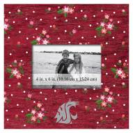 Washington State Cougars Floral 10" x 10" Picture Frame