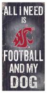 Washington State Cougars Football & My Dog Sign