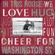 Washington State Cougars In This House 10" x 10" Picture Frame