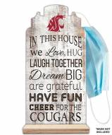 Washington State Cougars In This House Mask Holder