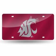 Washington State Cougars Laser Cut License Plate