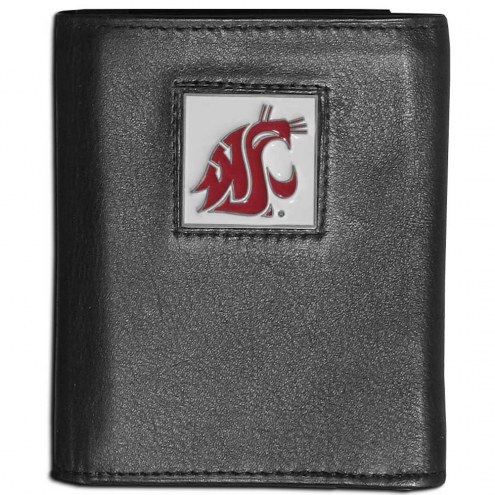 Washington State Cougars Leather Tri-fold Wallet