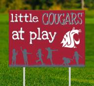 Washington State Cougars Little Fans at Play 2-Sided Yard Sign