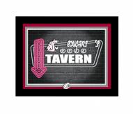 Washington State Cougars Neon Tavern 12" x 16" Framed Wall Art