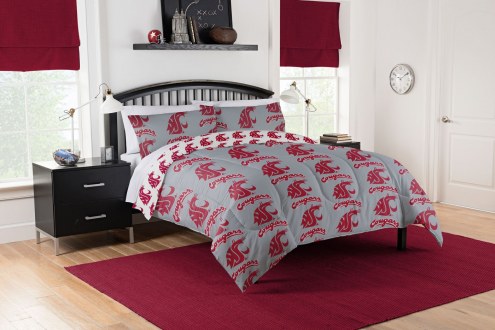Washington State Cougars Rotary Full Bed in a Bag Set