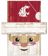 Washington State Cougars Santa Head Sign