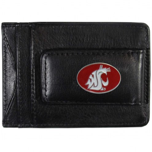 Washington State Cougars Leather Cash & Cardholder