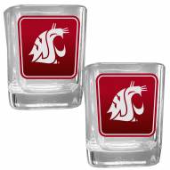 Washington State Cougars Square Glass Shot Glass Set