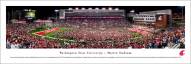 Washington State Cougars Storm the Field Football Panorama