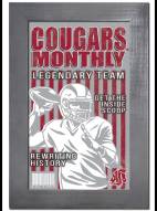 Washington State Cougars Team Monthly 11" x 19" Framed Sign