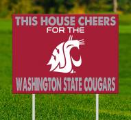 Washington State Cougars This House Cheers for Yard Sign