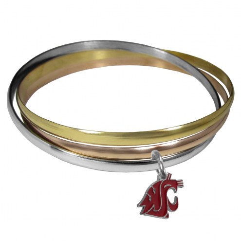 Washington State Cougars Tri-color Bangle Bracelet