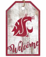 Washington State Cougars Welcome Team Tag 11" x 19" Sign
