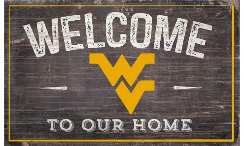 West Virginia Mountaineers 11&quot; x 19&quot; Welcome to Our Home Sign