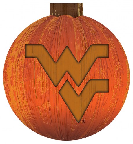 West Virginia Mountaineers 12&quot; Halloween Pumpkin Sign