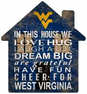 West Virginia Mountaineers 12" House Sign