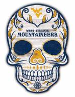 West Virginia Mountaineers 12" Sugar Skull Sign