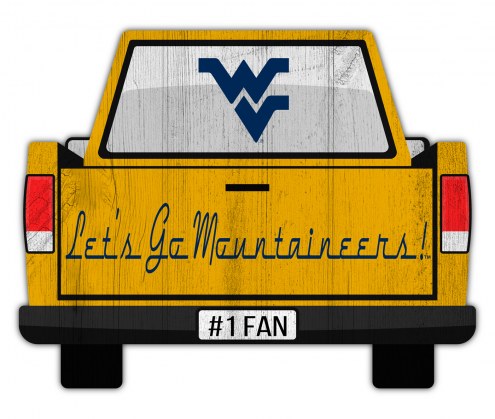 West Virginia Mountaineers 12&quot; Truck Back Cutout Sign