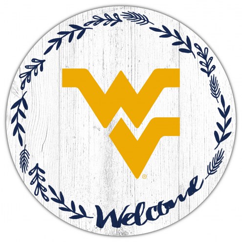 West Virginia Mountaineers 12&quot; Welcome Circle Sign