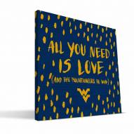 West Virginia Mountaineers 12" x 12" All You Need Canvas Print