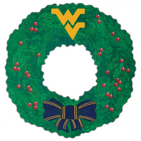 West Virginia Mountaineers 16&quot; Team Wreath Sign
