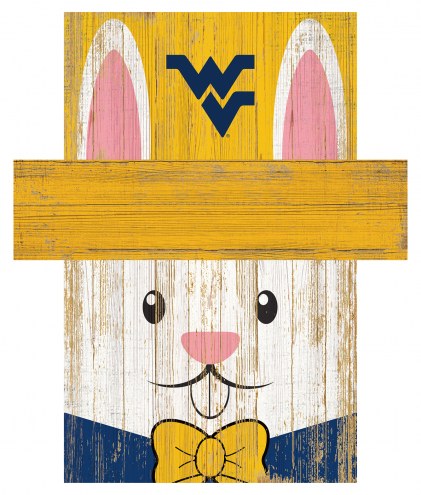 West Virginia Mountaineers 19&quot; x 16&quot; Easter Bunny Head