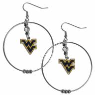 West Virginia Mountaineers 2" Hoop Earrings
