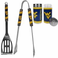 West Virginia Mountaineers 2 Piece BBQ Set with Tailgate Salt & Pepper Shakers