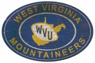 West Virginia Mountaineers 46" Heritage Logo Oval Sign