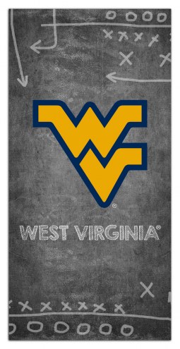 West Virginia Mountaineers 6&quot; x 12&quot; Chalk Playbook Sign