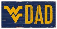 West Virginia Mountaineers 6" x 12" Dad Sign