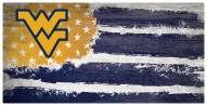 West Virginia Mountaineers 6" x 12" Flag Sign