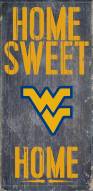 West Virginia Mountaineers 6" x 12" Home Sweet Home Sign