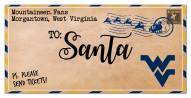 West Virginia Mountaineers 6" x 12" To Santa Sign