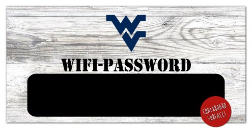 West Virginia Mountaineers 6&quot; x 12&quot; Wifi Password Sign