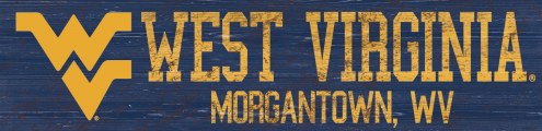 West Virginia Mountaineers 6&quot; x 24&quot; Team Name Sign