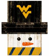 West Virginia Mountaineers 6" x 5" Snowman Head